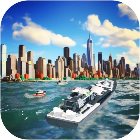 Flytec V103 Police - łódka zdalnie sterowana składane klocki 2w1 Flytec V103 Police - łódka zdalnie sterowana składane klocki 2w1