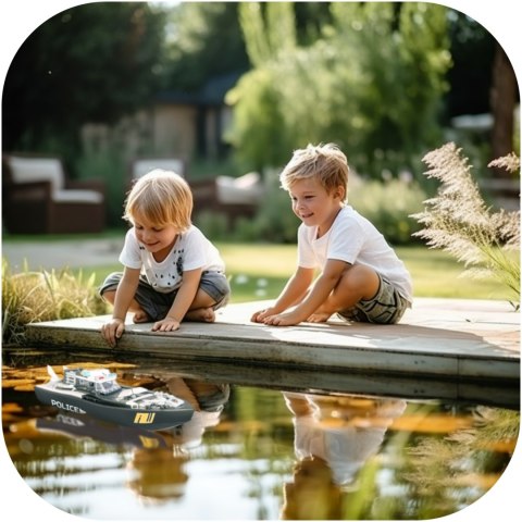 Flytec V103 Police - łódka zdalnie sterowana składane klocki 2w1 Flytec V103 Police - łódka zdalnie sterowana składane klocki 2w1