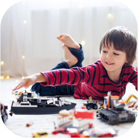 Flytec V103 Police - łódka zdalnie sterowana składane klocki 2w1 Flytec V103 Police - łódka zdalnie sterowana składane klocki 2w1