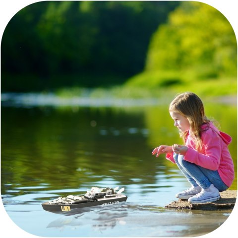 Flytec V103 Police - łódka zdalnie sterowana składane klocki 2w1 Flytec V103 Police - łódka zdalnie sterowana składane klocki 2w1