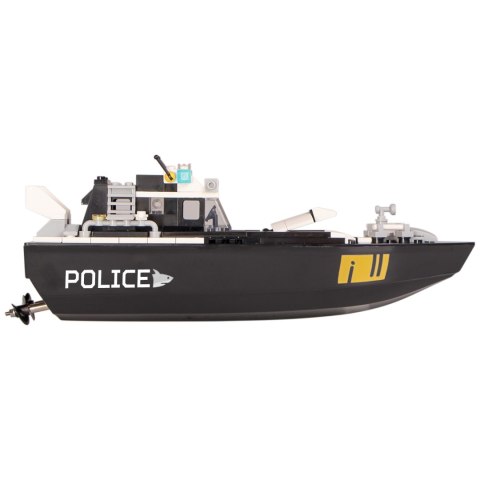 Flytec V103 Police - łódka zdalnie sterowana składane klocki 2w1 Flytec V103 Police - łódka zdalnie sterowana składane klocki 2w1