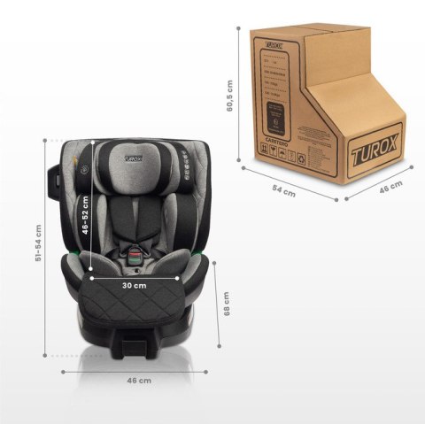 FOTELIK TUROX I-SIZE GRAPHITE (40-150) FOTELIK TUROX I-SIZE GRAPHITE (40-150)