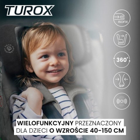 FOTELIK TUROX I-SIZE GRAPHITE (40-150) FOTELIK TUROX I-SIZE GRAPHITE (40-150)