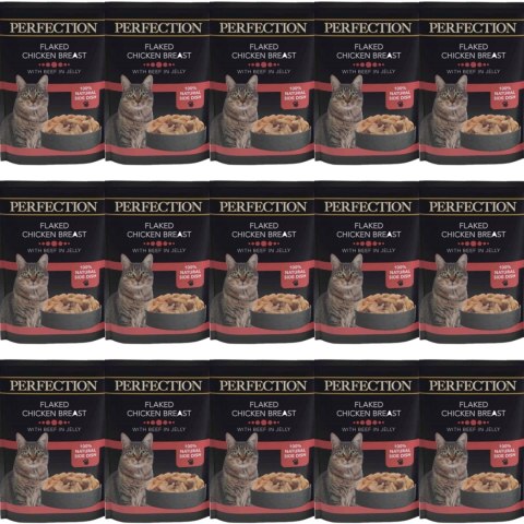 KARMA MOKRA DLA KOTA MACED PIERŚ KURCZAKA Z WOŁOWINĄ 18x 70G 100% naturalna