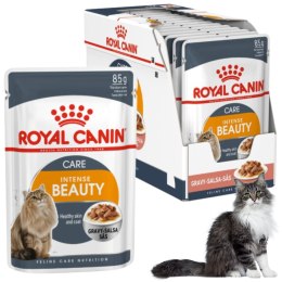 KARMA MOKRA DLA KOTA Royal Canin Care Intense Beauty 12 x 85 g zdrowa skóra