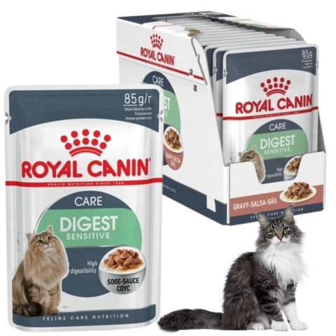 KARMA MOKRA DLA KOTA Royal Canin Digestive Sensitive 12 x 85g KOTY WRAŻLIWE