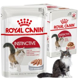 KARMA MOKRA DLA KOTA Royal Canin Instinctive SASZETKA 12 x 85g KOTY DOROSŁE