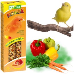 Karma dla kanarków Kolba Classic kolorowe piórka NESTOR papryka i marchewka