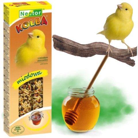 Karma dla kanarków Kolba Classic miodowa NESTOR przysmak z miodem ziarnami