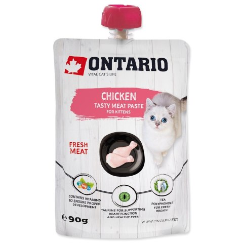 ONTARIO Kitten Chicken Fresh Meat Paste 90g (213-52308) ONTARIO Kitten Chicken Fresh Meat Paste 90g (213-52308)