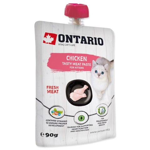 ONTARIO Kitten Chicken Fresh Meat Paste 90g (213-52308) ONTARIO Kitten Chicken Fresh Meat Paste 90g (213-52308)
