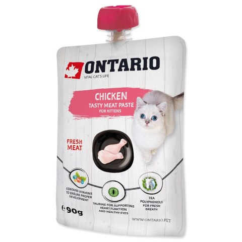 ONTARIO Kitten Chicken Fresh Meat Paste 90g (213-52308) ONTARIO Kitten Chicken Fresh Meat Paste 90g (213-52308)