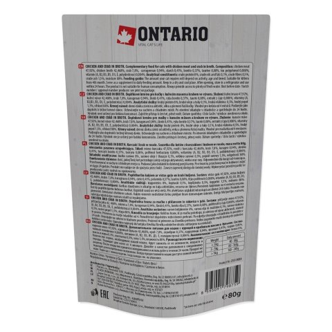 ONTARIO saszetka Kurczak i kraby w rosole 80g (213-3033) ONTARIO saszetka Kurczak i kraby w rosole 80g (213-3033)