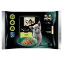 SHEBA Kitten Wybór Smaków 4x85 g KARMA MOKRA DLA KOCIĄT SASZETKI
