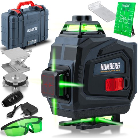 Laser krzyżowy w walizce + akcesoria Humberg HM-170 Laser krzyżowy w walizce + akcesoria Humberg HM-170