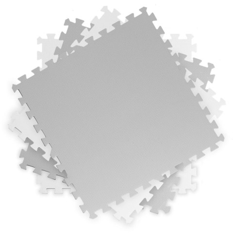 Duża mata piankowa, puzzle 4 szt białe i szare Duża mata piankowa, puzzle 4 szt białe i szare