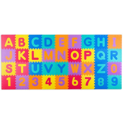 Duża mata piankowa, puzzle, litery kolorowe 36 szt Duża mata piankowa, puzzle, litery kolorowe 36 szt