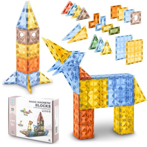 Klocki magnetyczne RK-766 Ricokids Klocki magnetyczne RK-766 Ricokids