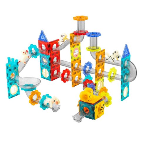 Klocki magnetyczne Dinozaury ze zjeżdżalnią RK-764 Ricokids Klocki magnetyczne Dinozaury ze zjeżdżalnią RK-764 Ricokids