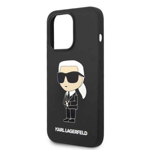 Karl Lagerfeld Silicone NFT Ikonik MagSafe - Etui iPhone 14 Pro (czarny) Karl Lagerfeld Silicone NFT Ikonik MagSafe - Etui iPhone 14 Pro (czarny)