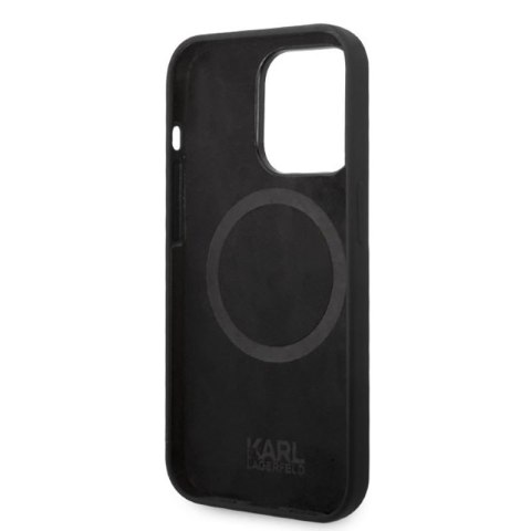 Karl Lagerfeld Silicone NFT Ikonik MagSafe - Etui iPhone 14 Pro (czarny) Karl Lagerfeld Silicone NFT Ikonik MagSafe - Etui iPhone 14 Pro (czarny)