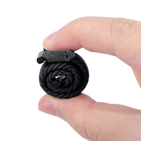 Crong Wave Band - Pleciony pasek do Apple Watch 44/45/46/49 mm (grafitowy) Crong Wave Band - Pleciony pasek do Apple Watch 44/45/46/49 mm (grafitowy)