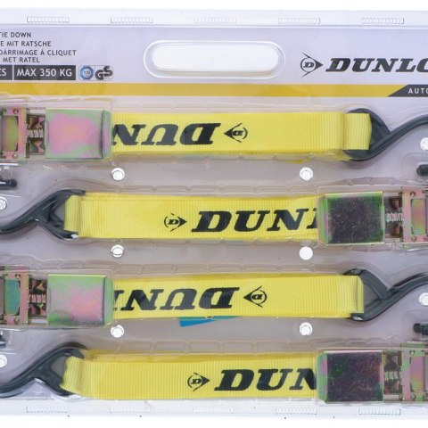 Dunlop - Pasy transportowe z napinaczem 4 szt. 5.1m / 350 kg Dunlop - Pasy transportowe z napinaczem 4 szt. 5.1m / 350 kg