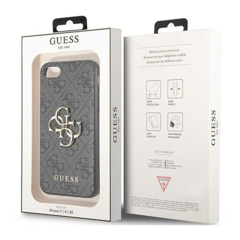 Guess 4G Big Metal Logo - Etui iPhone SE (2022/2020) / 8 / 7 (szary) Guess 4G Big Metal Logo - Etui iPhone SE (2022/2020) / 8 / 7 (szary)