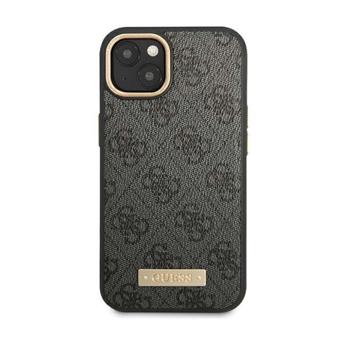 Guess 4G Logo Plate MagSafe - Etui iPhone 14 Plus (czarny) Guess 4G Logo Plate MagSafe - Etui iPhone 14 Plus (czarny)