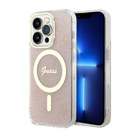 Guess 4G MagSafe - Etui iPhone 14 Pro (Różowy) Guess 4G MagSafe - Etui iPhone 14 Pro (Różowy)