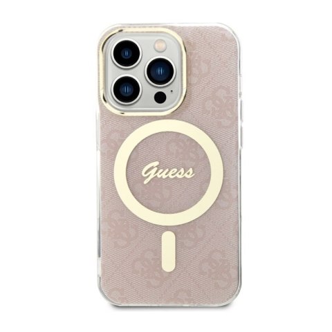 Guess 4G MagSafe - Etui iPhone 14 Pro (Różowy) Guess 4G MagSafe - Etui iPhone 14 Pro (Różowy)