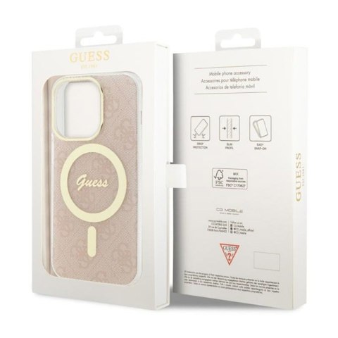 Guess 4G MagSafe - Etui iPhone 14 Pro (Różowy) Guess 4G MagSafe - Etui iPhone 14 Pro (Różowy)