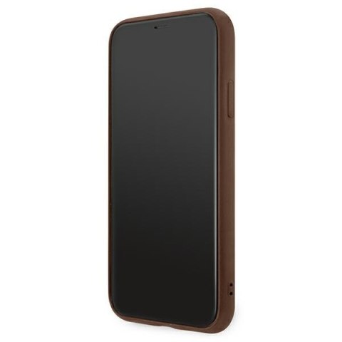 Guess 4G Metal Gold Logo - Etui iPhone 11 (brązowy) Guess 4G Metal Gold Logo - Etui iPhone 11 (brązowy)