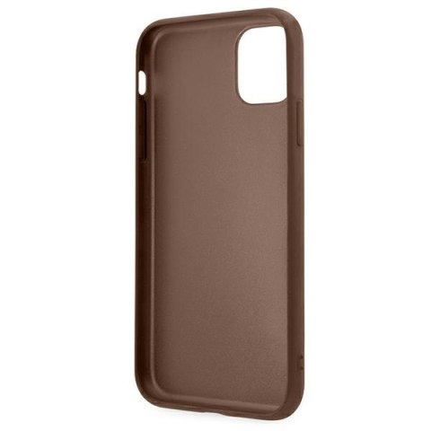 Guess 4G Metal Gold Logo - Etui iPhone 11 (brązowy) Guess 4G Metal Gold Logo - Etui iPhone 11 (brązowy)