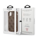 Guess 4G Metal Gold Logo - Etui iPhone 11 (brązowy)