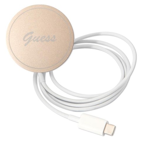 Guess Bundle Pack MagSafe 4G - Zestaw etui + ładowarka MagSafe iPhone 11 (brązowy/złoty) Guess Bundle Pack MagSafe 4G - Zestaw etui + ładowarka MagSafe iPhone 11 (brązowy/złoty)