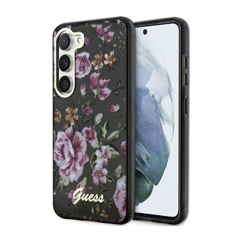 Guess Flower Collection - Etui Samsung Galaxy S23+ (czarny) Guess Flower Collection - Etui Samsung Galaxy S23+ (czarny)