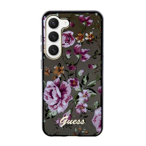 Guess Flower Collection - Etui Samsung Galaxy S23+ (czarny) Guess Flower Collection - Etui Samsung Galaxy S23+ (czarny)