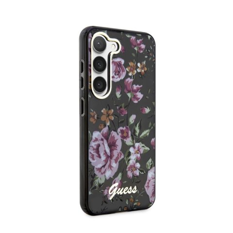 Guess Flower Collection - Etui Samsung Galaxy S23+ (czarny) Guess Flower Collection - Etui Samsung Galaxy S23+ (czarny)