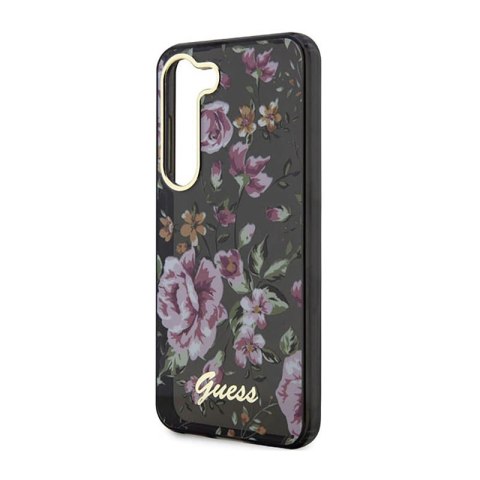 Guess Flower Collection - Etui Samsung Galaxy S23+ (czarny) Guess Flower Collection - Etui Samsung Galaxy S23+ (czarny)