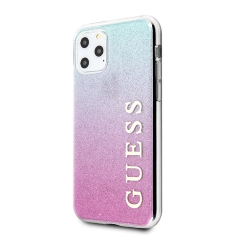 Guess Glitter Gradient - Etui iPhone 11 Pro Max (Pink/Blue) Guess Glitter Gradient - Etui iPhone 11 Pro Max (Pink/Blue)