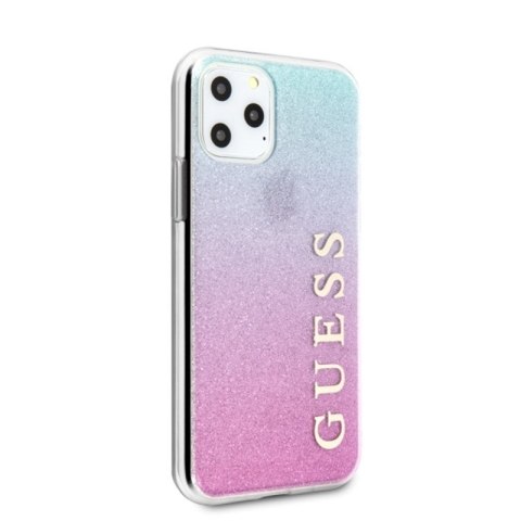 Guess Glitter Gradient - Etui iPhone 11 Pro Max (Pink/Blue) Guess Glitter Gradient - Etui iPhone 11 Pro Max (Pink/Blue)