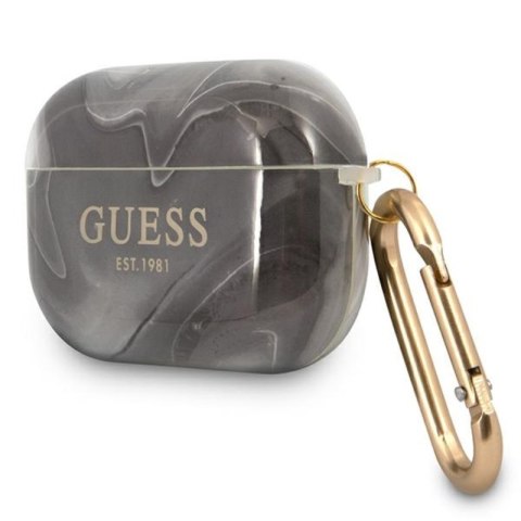 Guess Marble Est. - Etui Airpods Pro (czarny) Guess Marble Est. - Etui Airpods Pro (czarny)