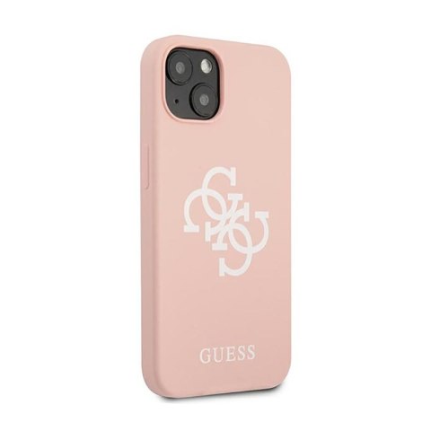 Guess Silicone 4G Big Logo - Etui iPhone 13 mini (różowy) Guess Silicone 4G Big Logo - Etui iPhone 13 mini (różowy)