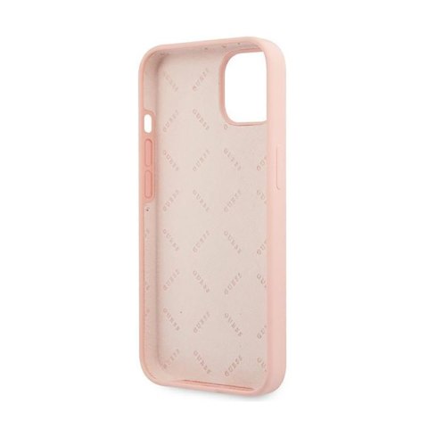 Guess Silicone 4G Big Logo - Etui iPhone 13 mini (różowy) Guess Silicone 4G Big Logo - Etui iPhone 13 mini (różowy)