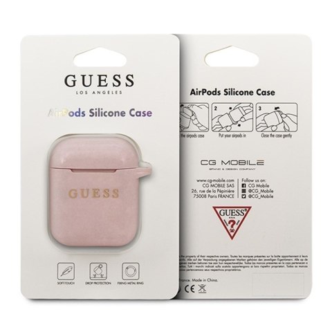 Guess Silicone Case - Etui AirPods (Pink) Guess Silicone Case - Etui AirPods (Pink)