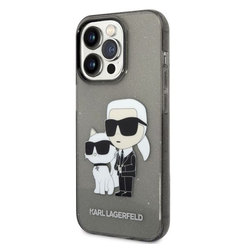 Karl Lagerfeld IML Glitter NFT Karl & Choupette - Etui iPhone 14 Pro (czarny) Karl Lagerfeld IML Glitter NFT Karl & Choupette - Etui iPhone 14 Pro (czarny)
