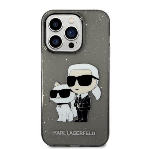 Karl Lagerfeld IML Glitter NFT Karl & Choupette - Etui iPhone 14 Pro (czarny) Karl Lagerfeld IML Glitter NFT Karl & Choupette - Etui iPhone 14 Pro (czarny)