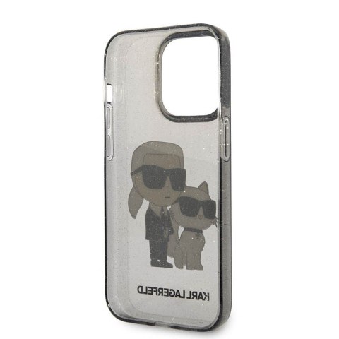 Karl Lagerfeld IML Glitter NFT Karl & Choupette - Etui iPhone 14 Pro (czarny) Karl Lagerfeld IML Glitter NFT Karl & Choupette - Etui iPhone 14 Pro (czarny)