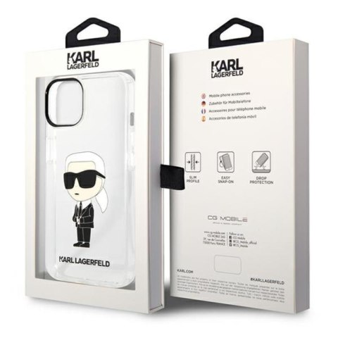 Karl Lagerfeld IML NFT Ikonik - Etui iPhone 14 Plus (przezroczysty) Karl Lagerfeld IML NFT Ikonik - Etui iPhone 14 Plus (przezroczysty)
